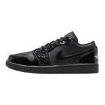 Jordan 1 Low SE Patent - Elephant Black - Image 2