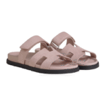 Hermes Chypre Sandal - Pink Suede - Image 2