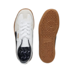 PUMA Palermo Leather Trainers in White & Black - Image 5