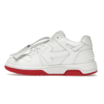 OFF-WHITE Out Of Office "OOO" Low Tops For Walking White White Red SS22 - Image 2