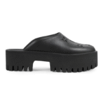 Gucci Perforated GG - Platform mules