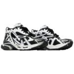 Balenciaga Runner Sneaker 'Black White' - Image 3