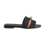 Hermes Giulia sandal Bleu Brut / Naturel