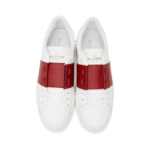 Valentino Open Sneaker - White/Burgundy - Image 3