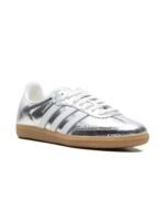 Adidas Samba OG Silver Metallic Cracked Leather - Image 3