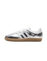 Adidas Samba OG Silver Metallic Cracked Leather - Image 2