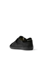 Golden Goose a Super-Star in black nappa with black suede star and heel tab - Image 3