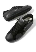 Golden Goose a Super-Star in black nappa with black suede star and heel tab - Image 2