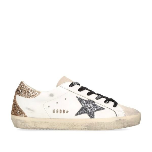 Golden Goose Super-Star White Glitter