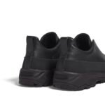 Zegna – Triple Stitch Monte Grained Calf Leather Black Slip On Sneakers - Image 3