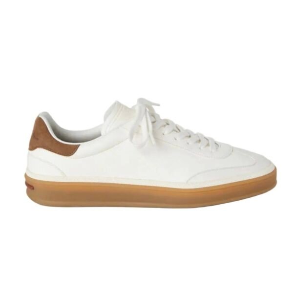 ‘Loro Piana Tennis Walk suede-trimmed leather