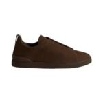 Zegna Taupe Triple Stitch™ SECONDSKIN Sneakers - Dark