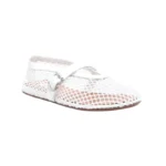 Alaïa Buckle Ballet Flats | White - Image 4