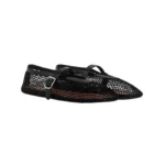 Alaïa Fishnet Ballerina Flats | Black - Image 2