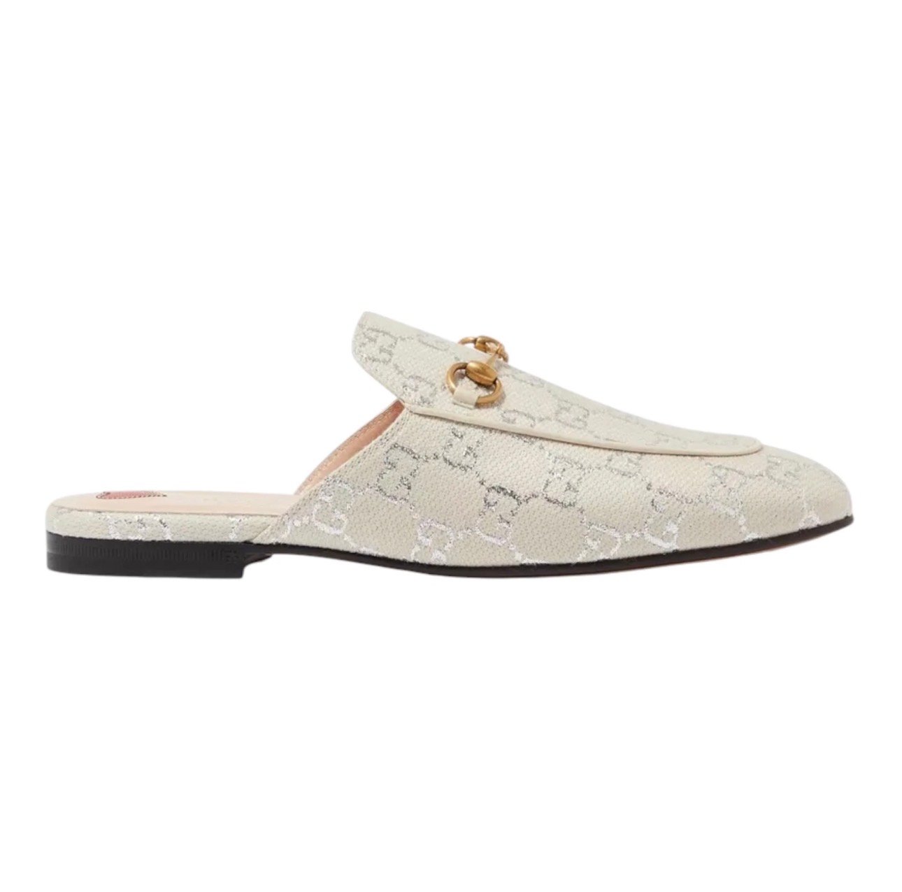 Screenshot Gucci Grey/Silver Canvas Princetown - Image 1
