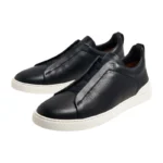‘Zegna Triple Stitch sneakers Black - Image 4