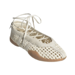 Adidas Taekwondo ‘Mei Crochet Ballet in off white - Image 2